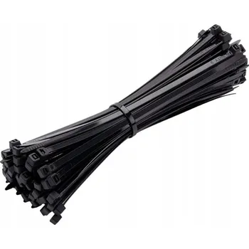 Stahovací páska Upínací pásky stahovací pásky černé 3,6 X 300 /100ks