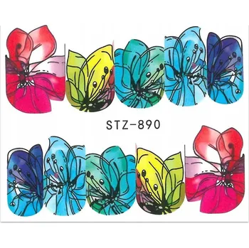 SAMOLEPKY NÁLEPKY na nehty pro zdobení STZ 890