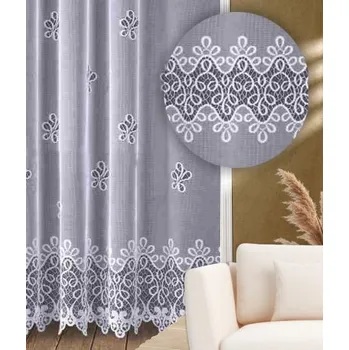 Záclona Záclona kusová Heda výška 130cm, šíře 400cm bílá