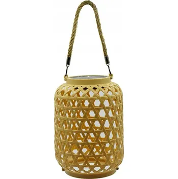 Venkovní osvětlení ZAHRADNÍ Lucerna SOLÁRNÍ Krásná LAMPA Svítilna BALKON TERASA Ratanová XL