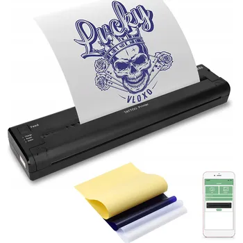 Tiskárna TATTOO TRANSFER KOPÍRKA ČERNÁ TISKÁRNA 1200mAh