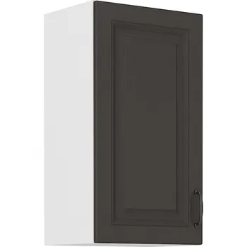 Kuchyňská skříňka Horní dveřová skříňka STILO GRAFIT / BÍLÝ MAT 40 G-72 1F
