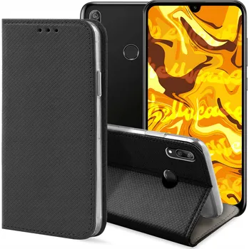 Pouzdro na mobilní telefon Flipové pouzdro Hello Case pro Huawei Y7 2019 černé