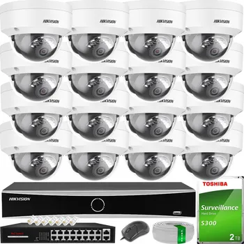 IP kamera MONITOROVACÍ SYSTÉM HIKVISION PRO 16 IP KAMER 4MPX Smart Hybrid Light Venkovní HDD 2TB