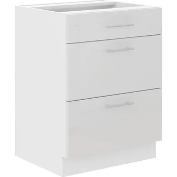 Kuchyňská skříňka Spodní šuplíková skříňka LARA WHITE 60 D 3S BB