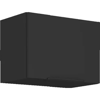 Kuchyňská skříňka Horní výklopná skříňka na digestoř SIENA ČERNÝ MAT / ČERNÁ 50 GU-36 1F