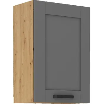 Kuchyňská skříňka Horní dveřová skříňka LUNA DUSTGREY / DUB ARTISAN 50 G-72 1F