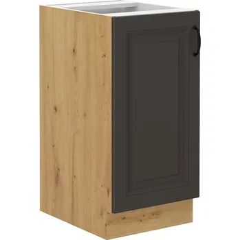Kuchyňská skříňka Spodní dveřová skříňka STILO GRAFIT / DUB ARTISAN 40 D 1F BB
