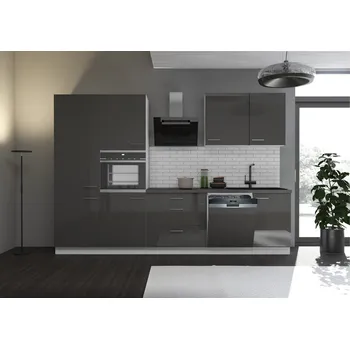 Kuchyňská linka Kuchyňská linka LARA GREY bílý mat/ HG šedý lesk V