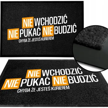 Rohožka VSTUPNÍ ROHOŽKA 40X60 ČERNÁ DÁREK PRO MILOVNÍKY SOUKROMÍ VZOR