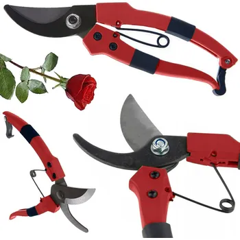Zahradní nůžky Verk 11420_CZE Ruční zahradní nůžky na větve keřů červené