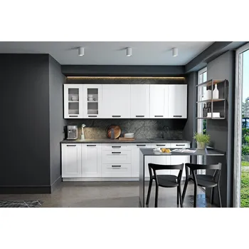 Kuchyňská linka Kuchyňská linka LUNA BÍLÁ / BÍLÝ MAT VIII