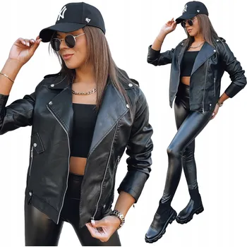 Moto bunda Dámská kožená motorkářská bunda vel L