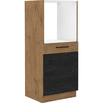 Šatní skříň Vysoká skříň na vestavnou troubu VIGO DARK WOOD 60 DP-145 1F