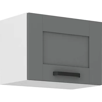 Kuchyňská skříňka Horní výklopná skříňka na digestoř LUNA DUSTGREY / BÍLÝ MAT 50 GU-36 1F