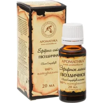Vůně do bytu AROMATIKA Hřebíčkový olej, 100% přírodní, Aromatika, 20 ml