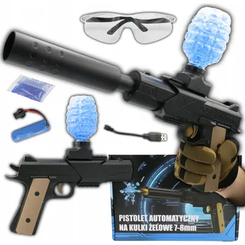 Dětská zbraň AUTOMATICKÁ PISTOLE NA GELOVÉ KULIČKY PUŠKA VELKÁ + DÁREK 500 KULIČEK