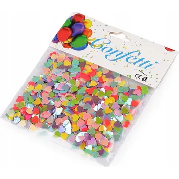 Konfety ve srdíčka - na narozeniny, svatební hostina , večírky