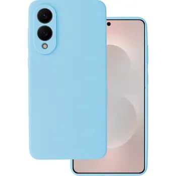 Pouzdro na mobilní telefon Zadní kryt Silicone Lite pro Samsung Galaxy S25 Edge light blue