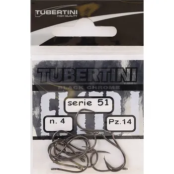 Rybářský háček Háčky zemní Tubertini 51 Black Chrome 20 ks