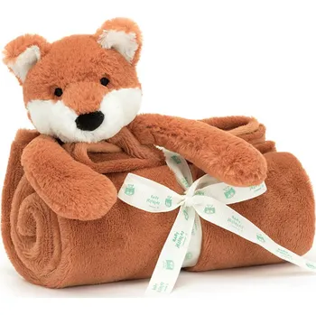plyšák Jellycat Hebká dětská deka s Liškou Oranžová