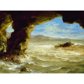 Plakát Plakát, Obraz - Shipwreck on the Coast, Eugène Delacroix