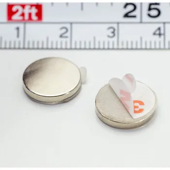 Dekorativní magnet Magsy Neodymový magnet se samolepkou válec pr.12x2 N 80 °C - SADA 2 ks, VMM4-N35