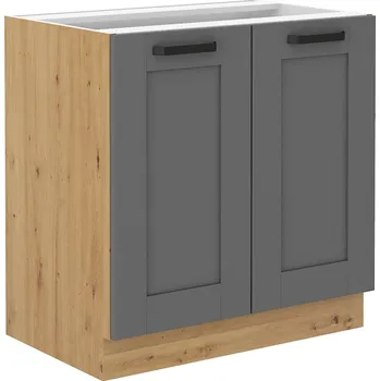 Kuchyňská skříňka Spodní dveřová skříňka LUNA DUSTGREY / DUB ARTISAN 80 D 2F BB
