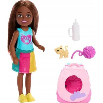 Panenka BATOH BARBIE CHELSEA PANENKA KOČKOU a panenkou Chelsea JBF45