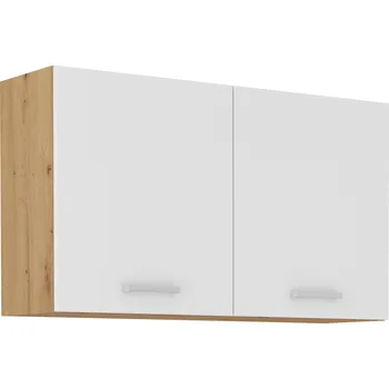 Koupelnový nábytek Horní dvoudveřová skříňka 100 cm MARIA DUB ARTISAN / BÍLÝ MAT