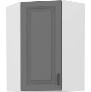 Kuchyňská skříňka Horní rohová skříňka STILO DUSTGREY / BÍLÝ MAT 60x60 GN-90 1F