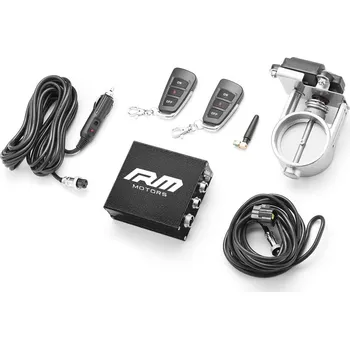 Zadní díl výfuku RM Motors Elektronická škrticí klapka výfuku s řídicí jednotkou 63,5 mm_1