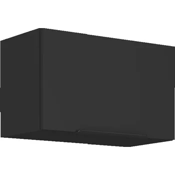 Kuchyňská skříňka Horní výklopná skříňka na digestoř SIENA ČERNÝ MAT / ČERNÁ 60 GU-36 1F