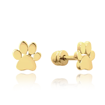 Náušnice Zlatnictví Helios Náušnice psí tlapka šroubek