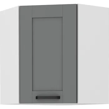 Kuchyňská skříňka Horní rohová skříňka LUNA DUSTGREY / BÍLÝ MAT 60x60 GN-72 1F