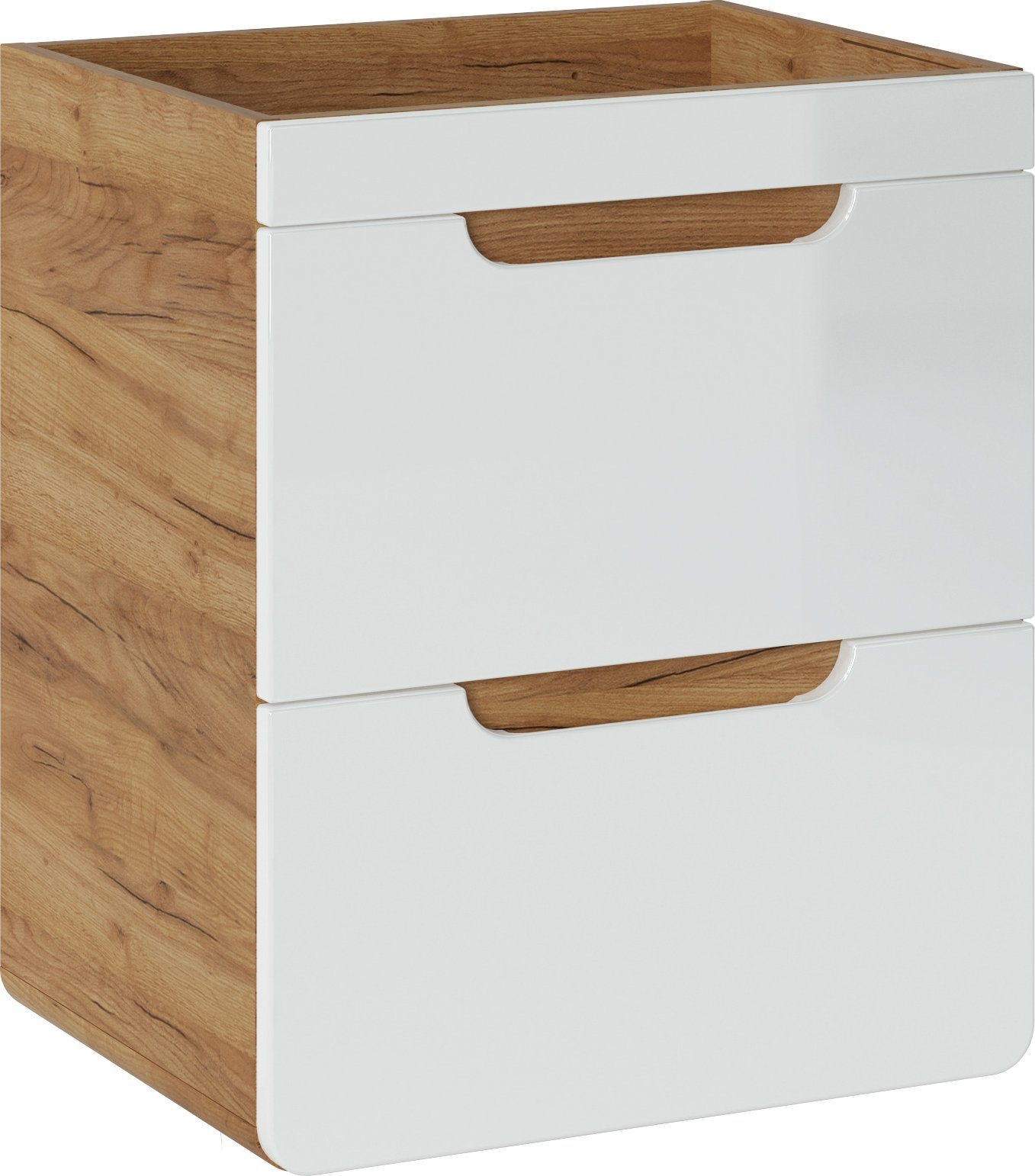 Závěsná šuplíková skříňka pod umyvadlo 50cm ARUBA BÍLÁ 824