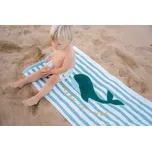 LITTLE DUTCH plážová osuška 120X60 CM SEASHELLS / STRIPES K VODĚ