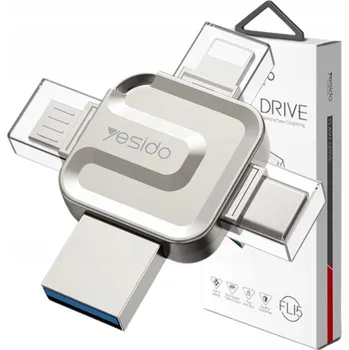 USB flash disk USB flash disk Yesido FL15 16 GB USB 3.0, stříbrný