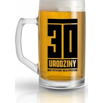 Sklenice Vtipný pivní Pivní Sklenice ze silného sklo dárek k narozeninám, 30 let