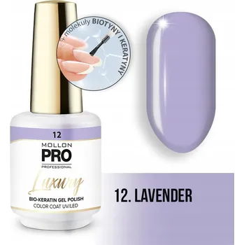 Přípravek na nehty 12. LAVENDER - Profesionální hybridní lak s konzistencí UV/LED gelu Lu