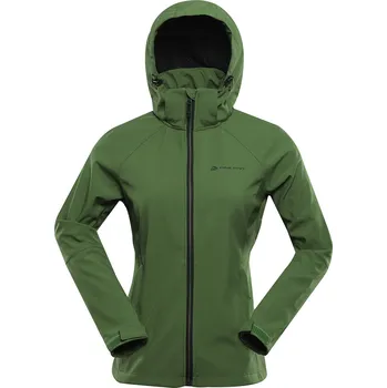 Dámská větrovka Dámská softshellová bunda s membránou ALPINE PRO HOORA zelená S