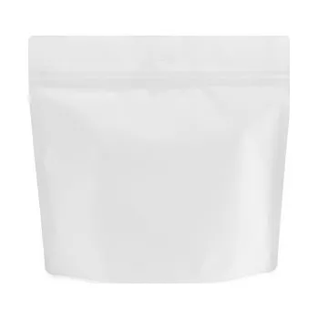 Sáček na potraviny Doypack ZIP | bílý supermat | recyklovatelný obsah 500ml (175 x 160 + 80 mm)