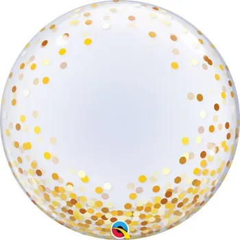 Balónek Balón Qualatex 89727 s konfetami, 61 cm