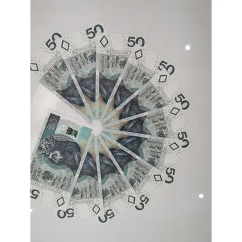 Desková hra Stolní hra 50 Zlotých bankovky pro zábavu a učení 50 Ks