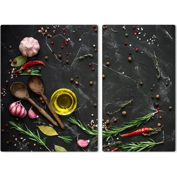 Obraz Multifunkční Dekorativní Skleněné Desky Barevné Koření 40x52 a 30x52