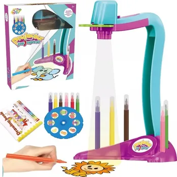 Magnetická kreslící tabulka Projektor pro výuku kreslení + 24 Diapozitivy