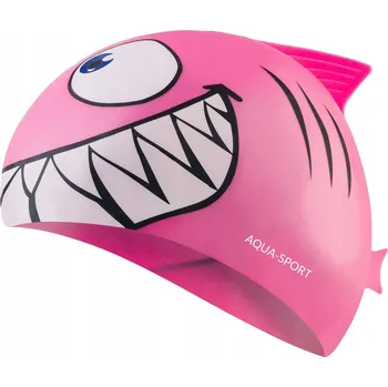 Plavecká čepice Plavecká čepice pro děti Silikonová Aqua-sport růžová
