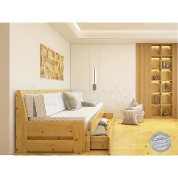 Postel Rozkládací postel Tara Twin smrk Moření: Ořech, Provedení: Levá strana