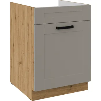 Kuchyňská skříňka Spodní dřezová skříňka s výsuvem LUNA CLAYGREY / DUB ARTISAN 60 ZL 1S BB