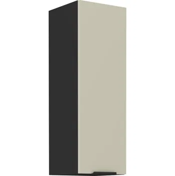 Kuchyňská skříňka Horní dveřová skříňka ARONA ČERNÝ MAT / KAŠMÍR 30 G-90 1F